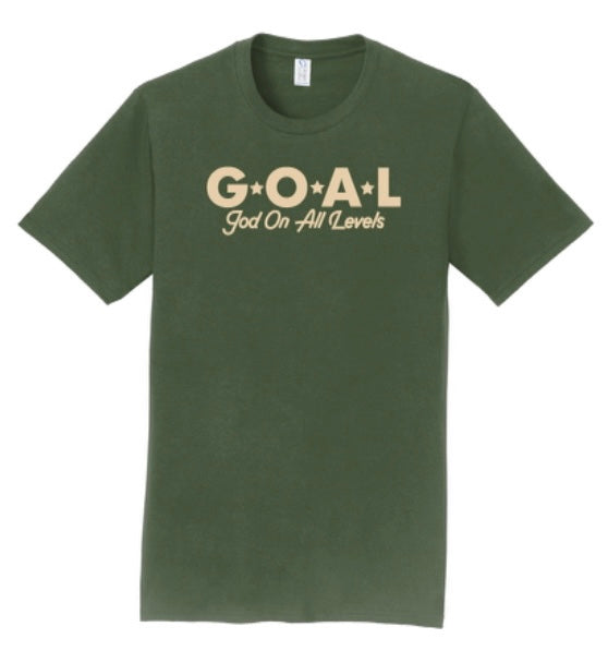 Original “G.O.A.L” Olive Tee